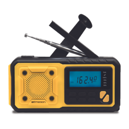 Emerson Emergency AMFM Radio with Weather Band / Flashlight / Power