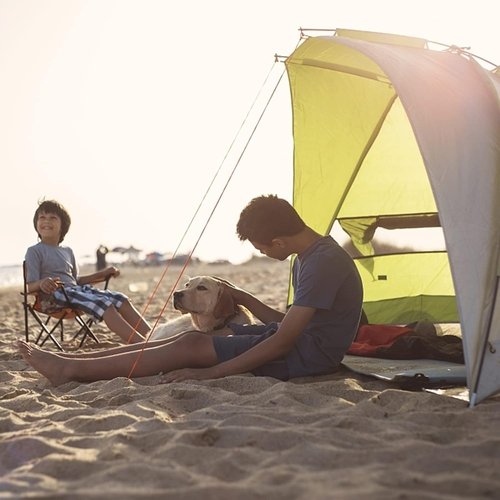 8-Foot SPF 50 Canopy Umbrella For Camping And Beach Use