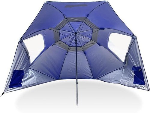8-Foot SPF 50 Canopy Umbrella For Camping And Beach Use - Image 3