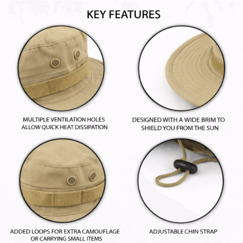 XGear Tactical Wide Brim Boonie Bucket Hat - Image 17