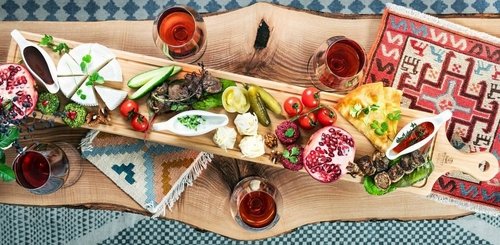 Bamboo Charcuterie Board With Handle 39.4" inch X 5.9" inch | 100 X 15 - Image 2