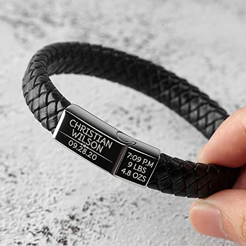 First Time Dad Gifts, New Dad Gifts, Baby Footprint Bracelet - Image 4
