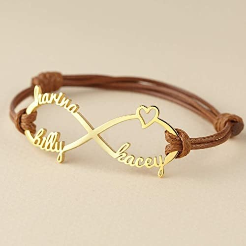 Mom Bracelet With Kids Names, Infinity Bracelet With Names,Mom Jewelry - Image 2