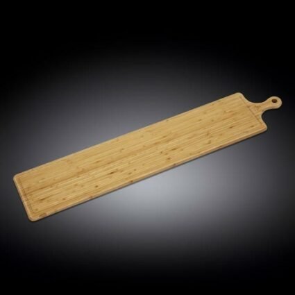 Bamboo Charcuterie Board With Handle 39.4″ inch X 7.9″ inch | 100 X 20