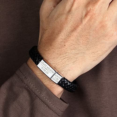 First Time Dad Gifts, New Dad Gifts, Baby Footprint Bracelet - Image 2