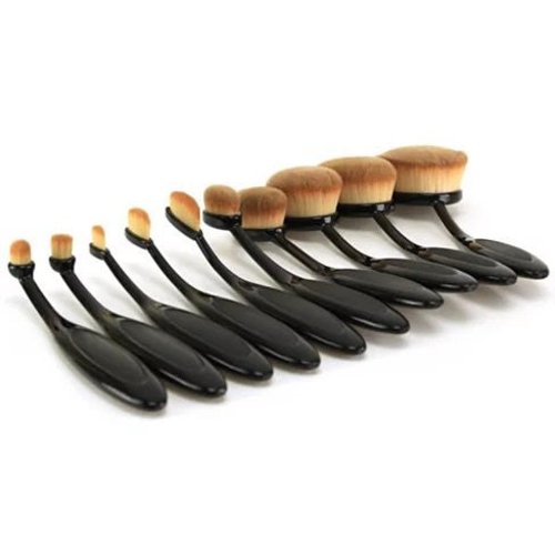Beauty Experts Set of 10 Oval Beauty Brushes - Image 5