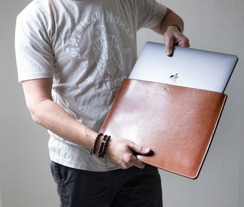 Leather Laptop Sleeve - Image 2