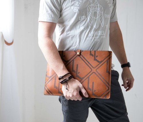 Leather Laptop Sleeve - Image 3