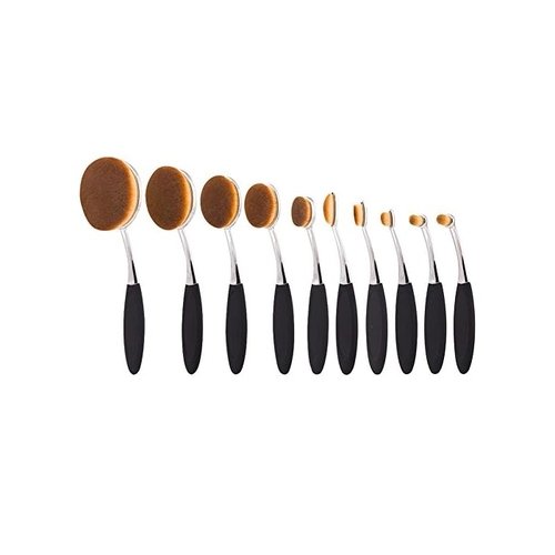 Beauty Experts Set of 10 Oval Beauty Brushes - Image 8