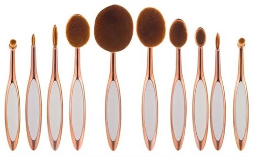 Beauty Experts Set of 10 Oval Beauty Brushes - Image 11