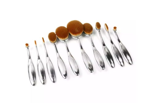 Beauty Experts Set of 10 Oval Beauty Brushes - Image 10