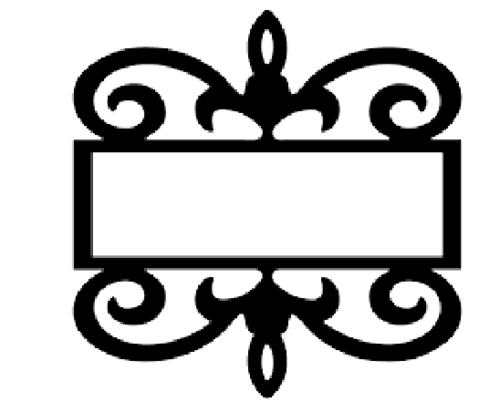 Fancy Address Plaque - Metal Wall Art - Image 2