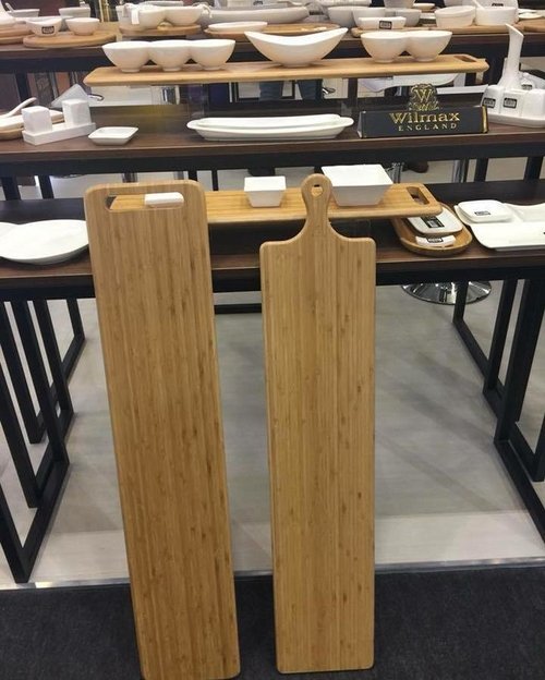 Bamboo Charcuterie Board With Handle 39.4" inch X 5.9" inch | 100 X 15 - Image 4