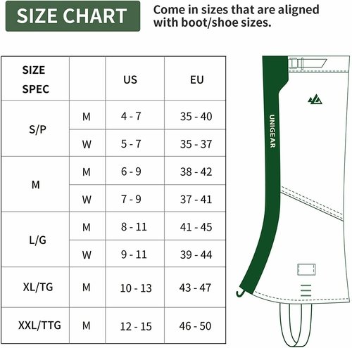 1000D Waterproof Leg Gaiters - Image 2