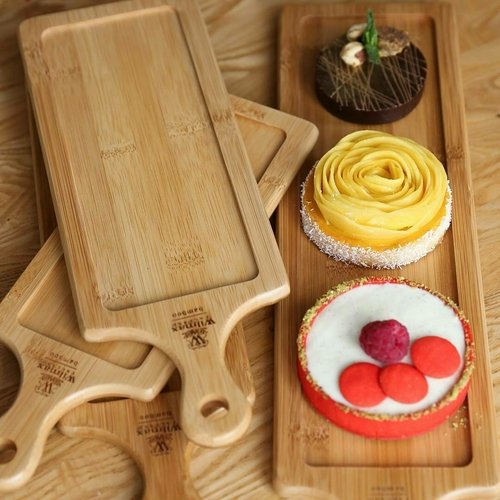 Bamboo Tray 8" inch X 2.75" inch | For Appetizers / Barbecue - Image 17