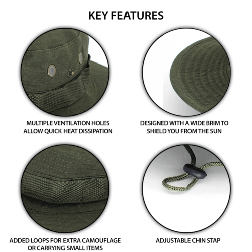 XGear Tactical Wide Brim Boonie Bucket Hat - Image 4