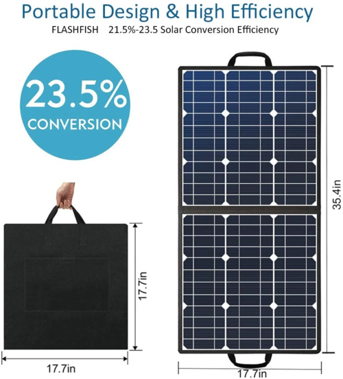 Foldable 50W 18V Portable Solar Panel - Image 4