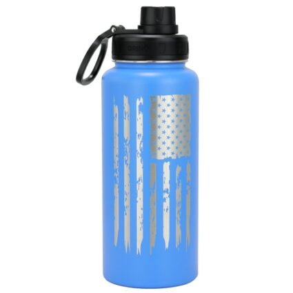 DRINCO® 32oz Stainless Steel Water Bottle – USA Flag-Royal Blue