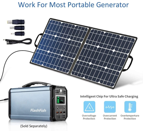Foldable 50W 18V Portable Solar Panel - Image 5