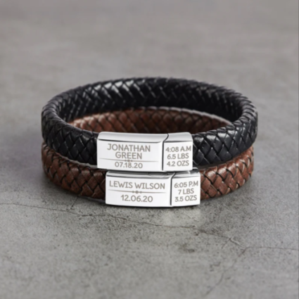 First Time Dad Gifts, New Dad Gifts, Baby Footprint Bracelet