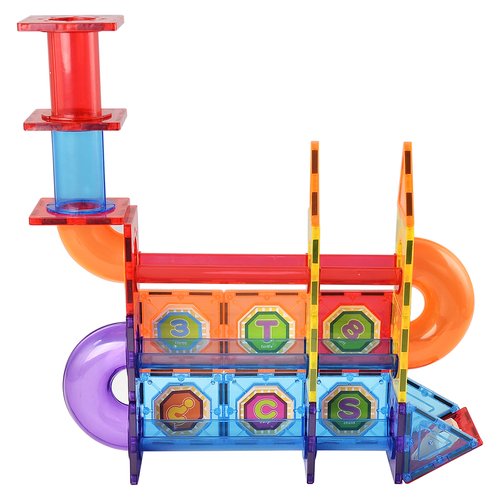 Zummy 102 Pieces Kids Magnetic Building Blocks Tile Set - Image 2