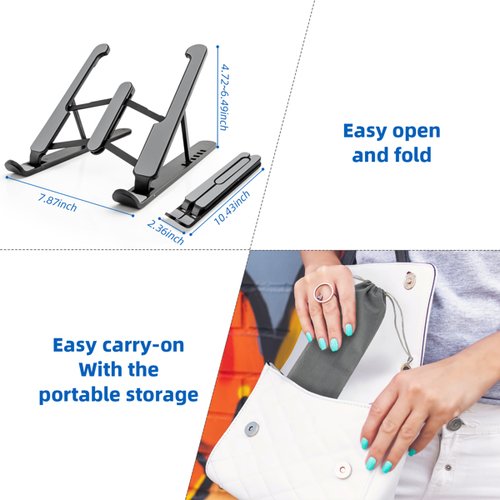 Laptop Holder Foldable Laptop Stand Portable Laptop Desk Stand - Image 3