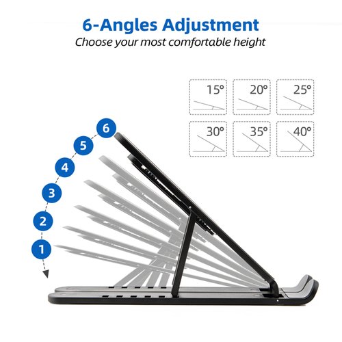 Laptop Holder Foldable Laptop Stand Portable Laptop Desk Stand - Image 4