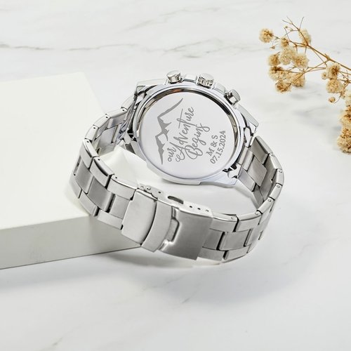 Personalized Mens Watch, Boyfriend Gift, Anniversary Gift - Image 4