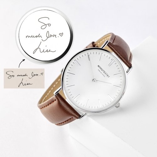 Handwriting Gifts for Groom, Engraved Watch for Men - Image 2