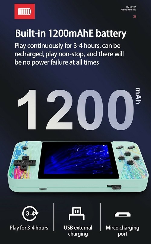 800 in 1 Portable Macaron Video Retro Game Console for Gifts - Image 4