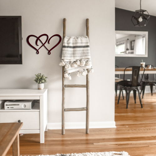 Double Heart - Metal Wall Art - Image 2