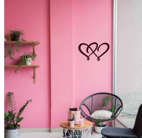 Double Heart - Metal Wall Art - Image 3