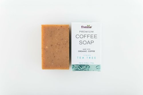 Lemon Tea Tree - Premium Coffee Soap Bar - Image 2