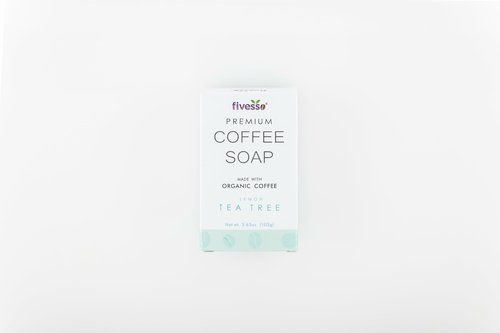 Lemon Tea Tree - Premium Coffee Soap Bar - Image 3