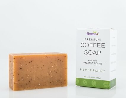 Peppermint – Premium Coffee Soap Bar