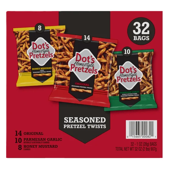Dot's Homestyle Seasoned Pretzel Twists, Variety Pack, 1 oz, 32-count - Image 2