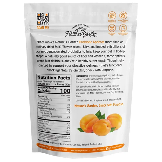 Nature's Garden Probiotic Dried Apricots, 32 oz - Image 2