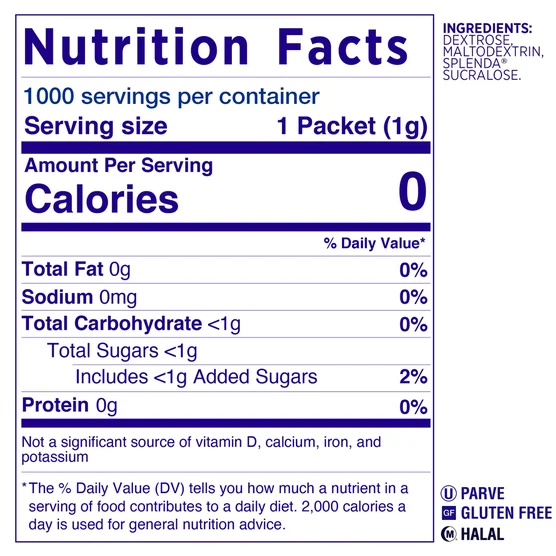 Splenda Zero Calorie Sweetener Packets, 1,000-count - Image 2