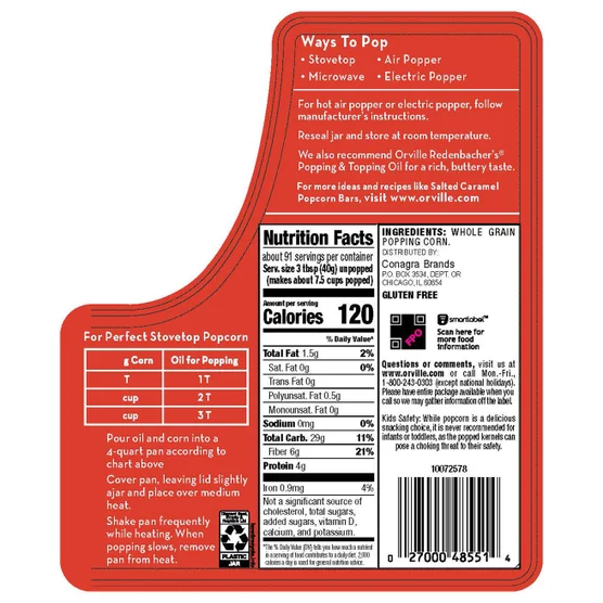 Orville Redenbacher's Original Popping Corn, 8 lbs - Image 2