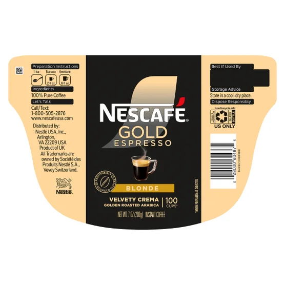 Nescafé Blonde Gold Instant Espresso, 7 oz - Image 2