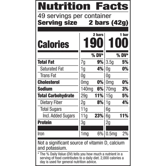 Nature Valley Crunchy Granola Bar, Oats 'n Honey, 1.49 oz, 49-count - Image 2